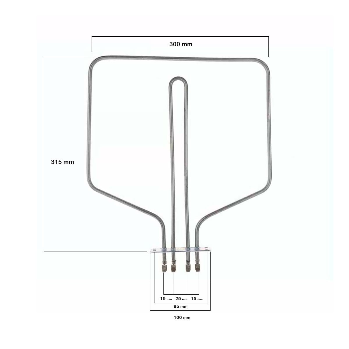 Resistencia Inferior Horno Teka 900/300W - 230/45V   83040745