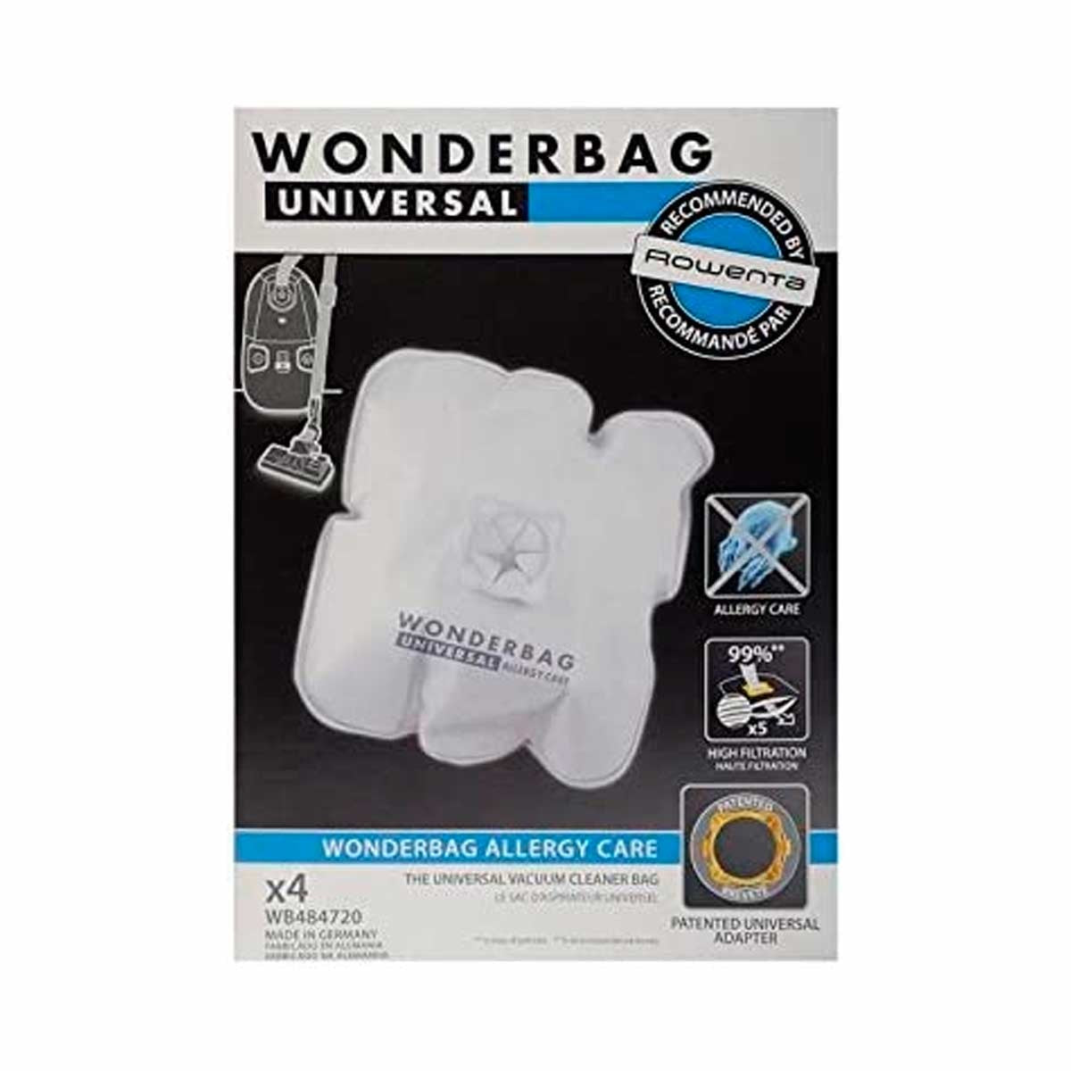 Bolsa Aspirador Rowenta Moulinex Wonderbag Endura WB484720