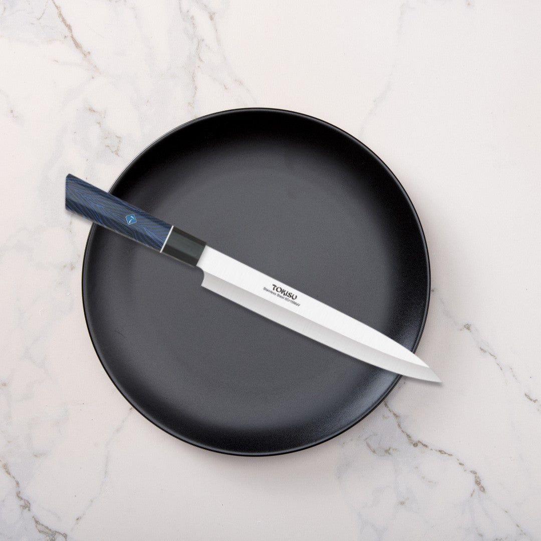 Cuchillo Cocina Profesional TOKYSU - Cuchillos Cocina Japones SMALL GYUTO de Acero Inoxidable de 67 capas  19,5  cm-  Mango G10