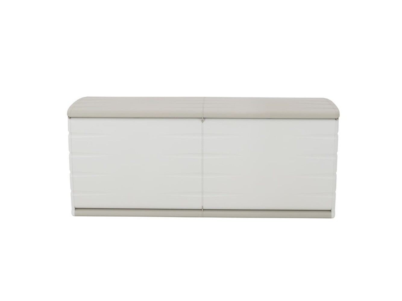 Baúl de Exterior de 450 Litros - Para Jardín y Terraza Dimensiones 153 x 61 x 53 cm - Color Beige