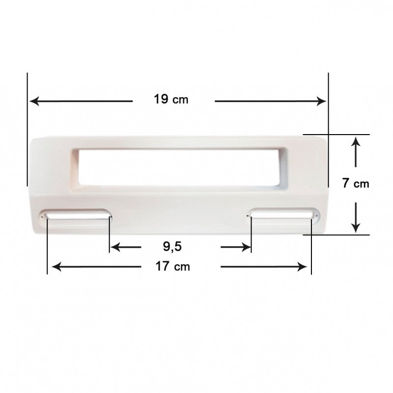 Tirador Puerta Frigorífico UNIVERSAL 19x7 cm (Blanco)