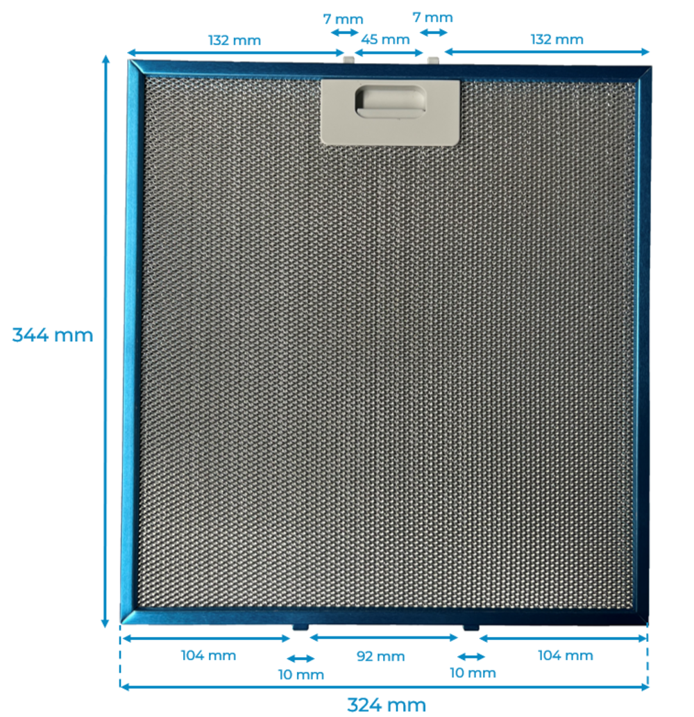 Filtro Campana Extractora TEKA DBB70 324x344 mm