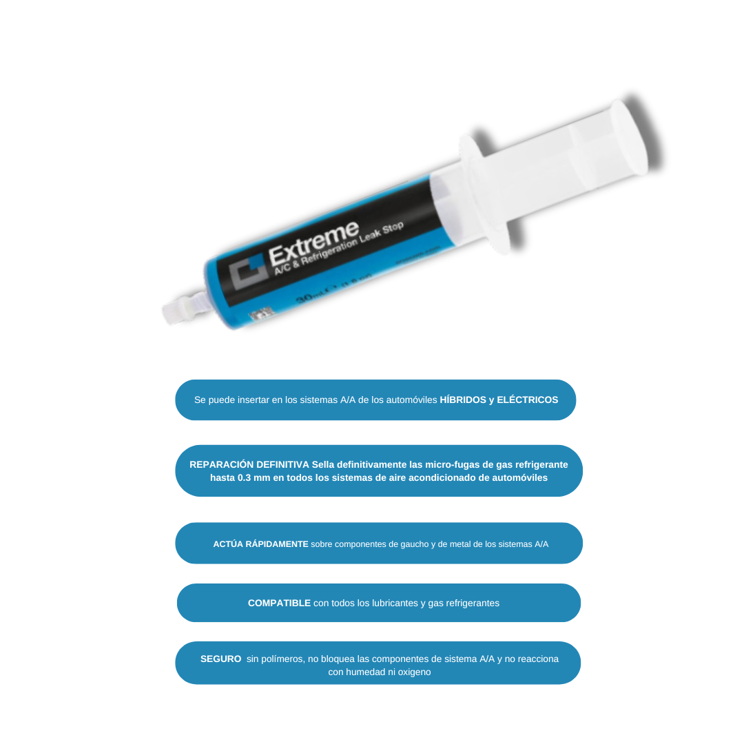Errecom Extreme  12 ml, Sellador de Fugas para Sistemas de Aire Acondicionado
