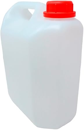 Kit Garrafa Desagüe para Aire Acondicionado | Garrafa de Plástico 5 Litros con Tapón y Soporte Metálico de Pared en U | Depósito de Condensación Universal para Exterior e Interior