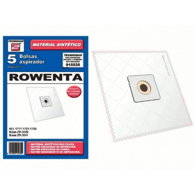 Bolsa Aspirador Rowenta Carrefour Moulinex Tecnohogar 915535