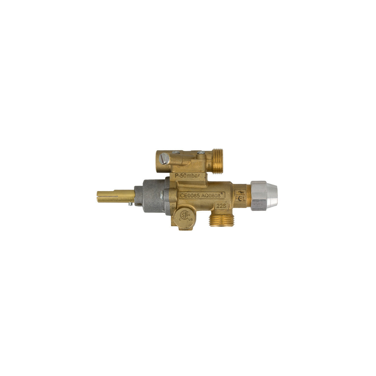 Grifo de gas PEL 22S/O | compatible ANGELO PO | Calidad OEM | Codigo fabricante 33A1040 | llama piloto - con brida horizontal