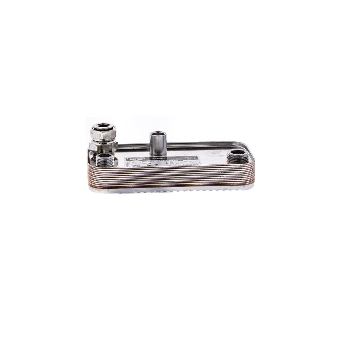 Intercambiador de placas caldera SAUNIER DUVAL | compatible con HERMANN | Calidad OEM | Codigo fabricante 15002479 | Código original 01