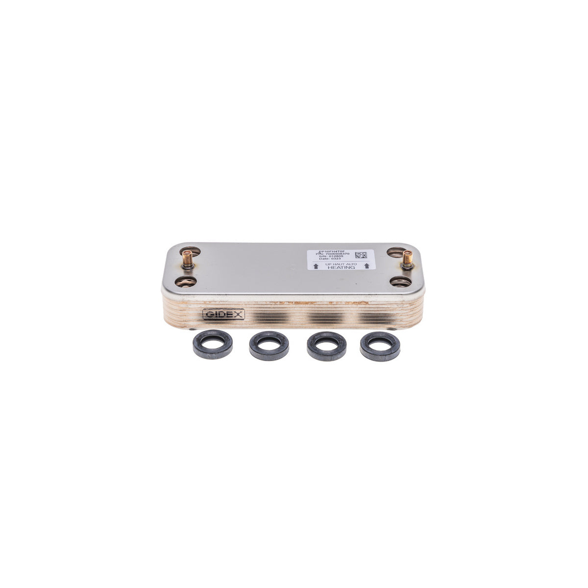 Intercambiador de placas caldera | compatible con FERROLI | Calidad Original | Codigo fabricante I3980I000 | Para modelos BLUEHELIX TECH