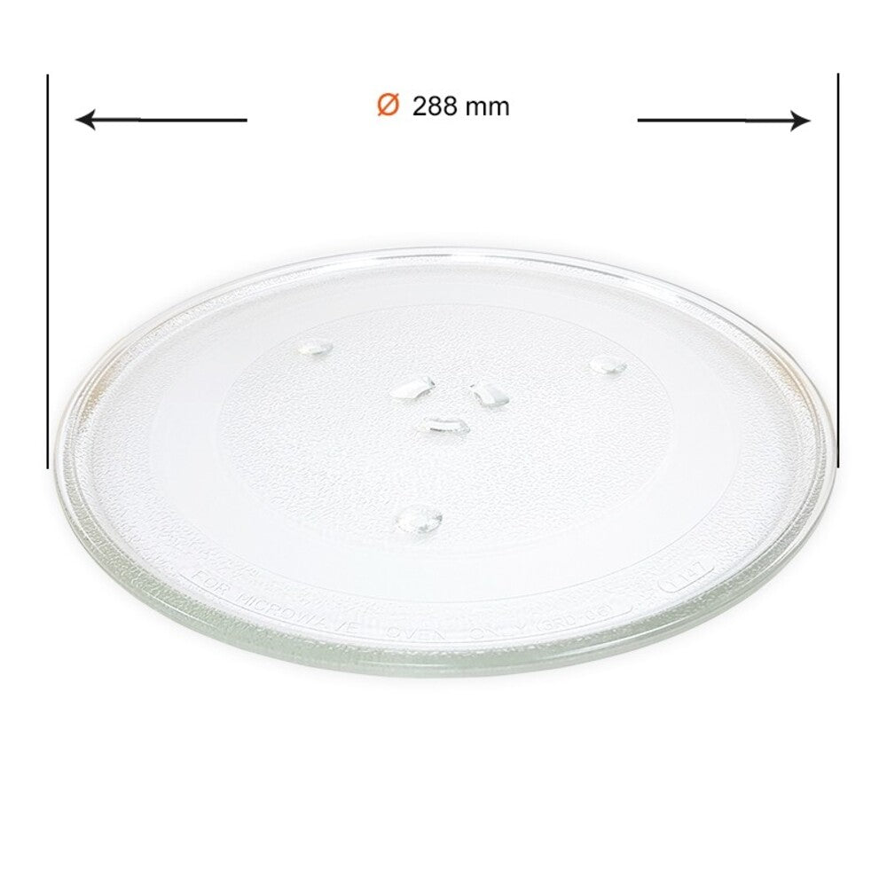 Plato Giratorio  para Microondas Samsung 28,8 cm Códigos DE74-20102D/B/A, 49006625 Anclaje 3 puntos