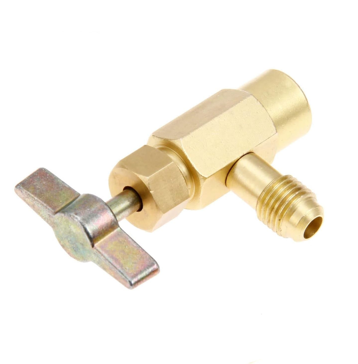 Llave de servicio Botella gas ecológico Minus   M1/4""SAE-H7/16""