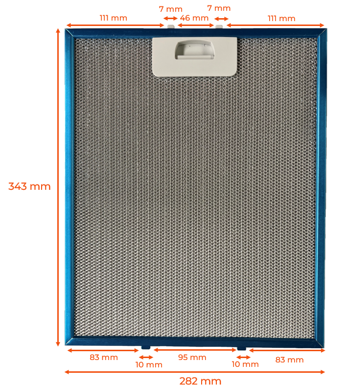 Filtro Campana Extractora TEKA DBB90 345x282 mm