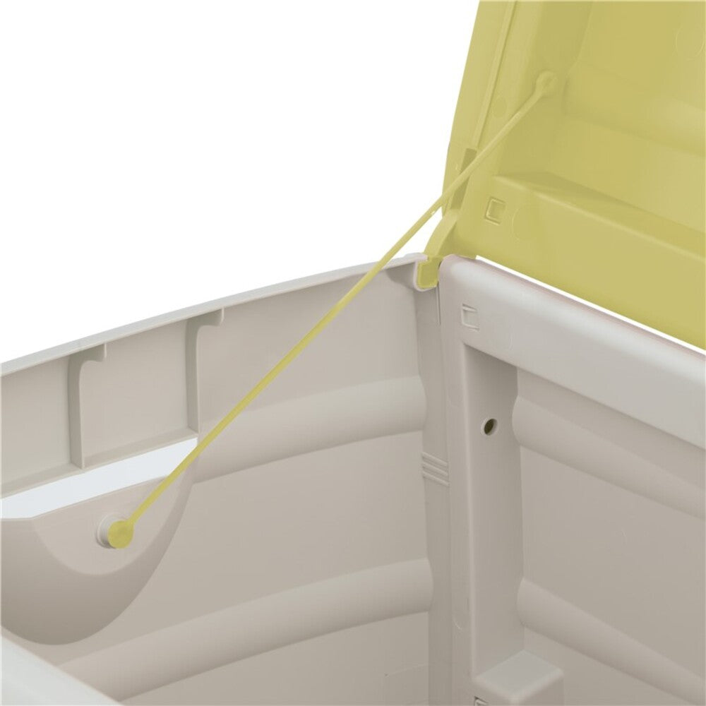 Baúl de Almacenamiento Multiusos 260 Litros | Baúl para Exterior e Interior - 80 cm | Amarillo