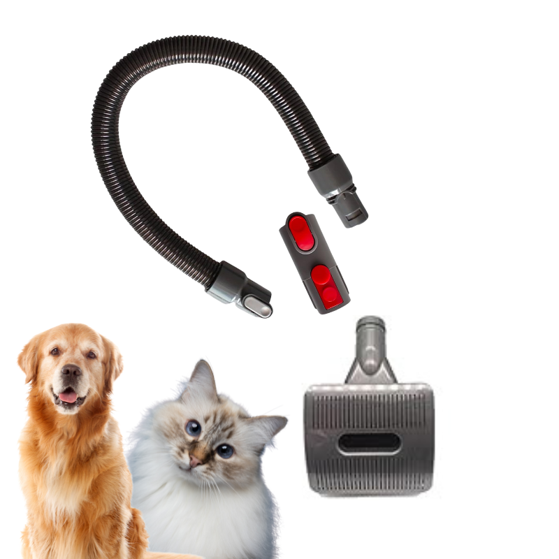 Cepillo Aspirador Mascotas, Peine Aspirador para Perros, Cepillos Pelo de Perro y Gato adaptable para Dyson V15 V12 V11 V10 V8 V