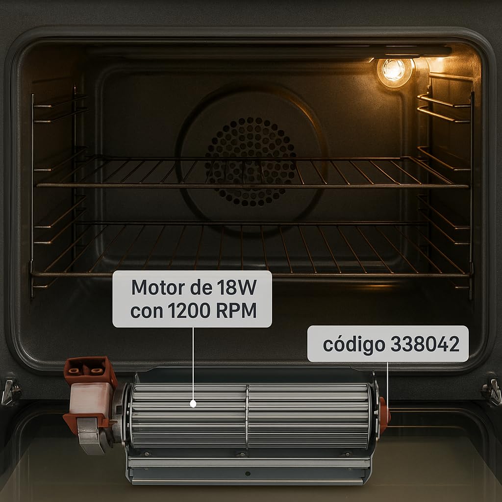 Ventilador Tangencial Motor Izquierda TG6 180 mm 338042