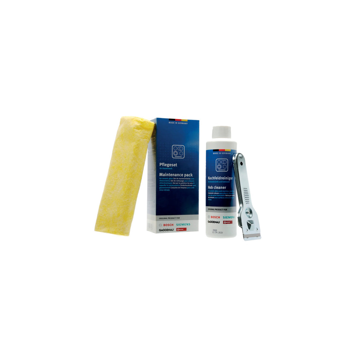 Kit la limpieza y mantenimiento de vitrocerámica | compatible con BOSCH | Calidad Original | Codigo fabricante | Para modelos universal