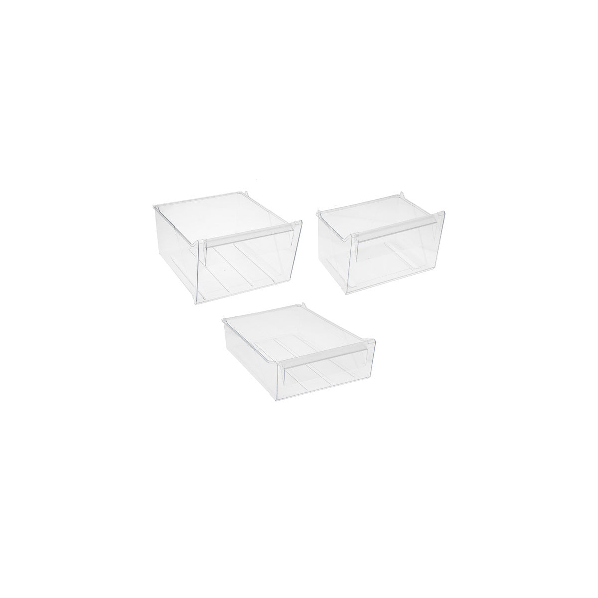 Kit de 3 cajones congelador | compatible con ZANUSSI | Calidad Original | Codigo fabricante 4055419537 | Para modelos ZRB34310WA