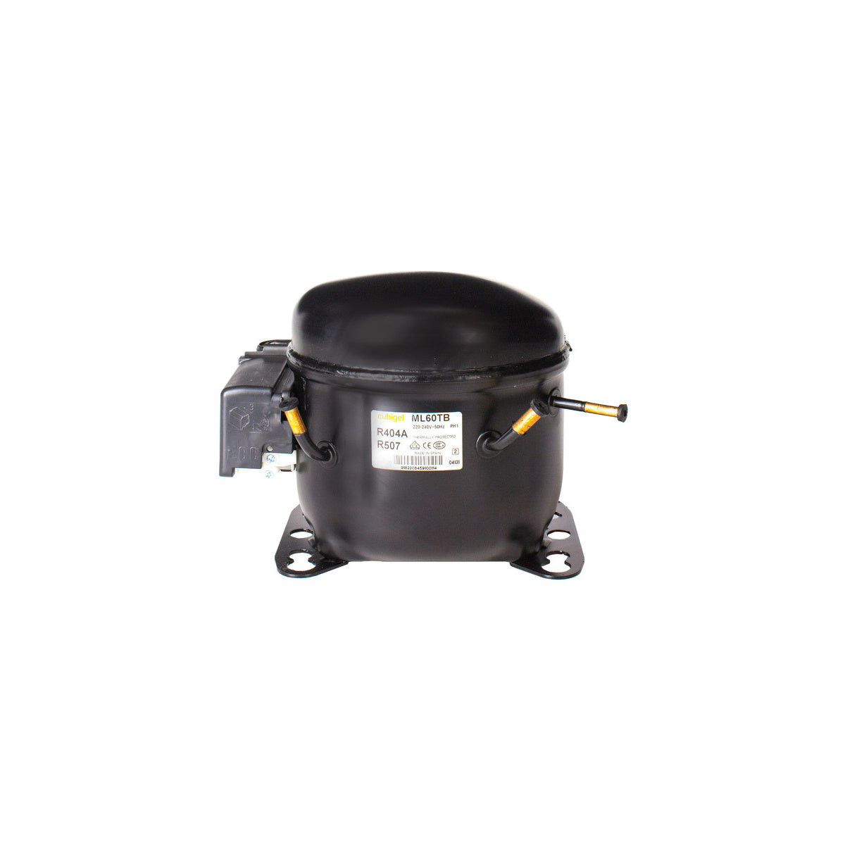 Compresor hermético CUBIGEL - HUAYI | compatible con CUBIGEL-HUAYI | Calidad OEM | Codigo fabricante | Para modelos ML60TB HBP R404a