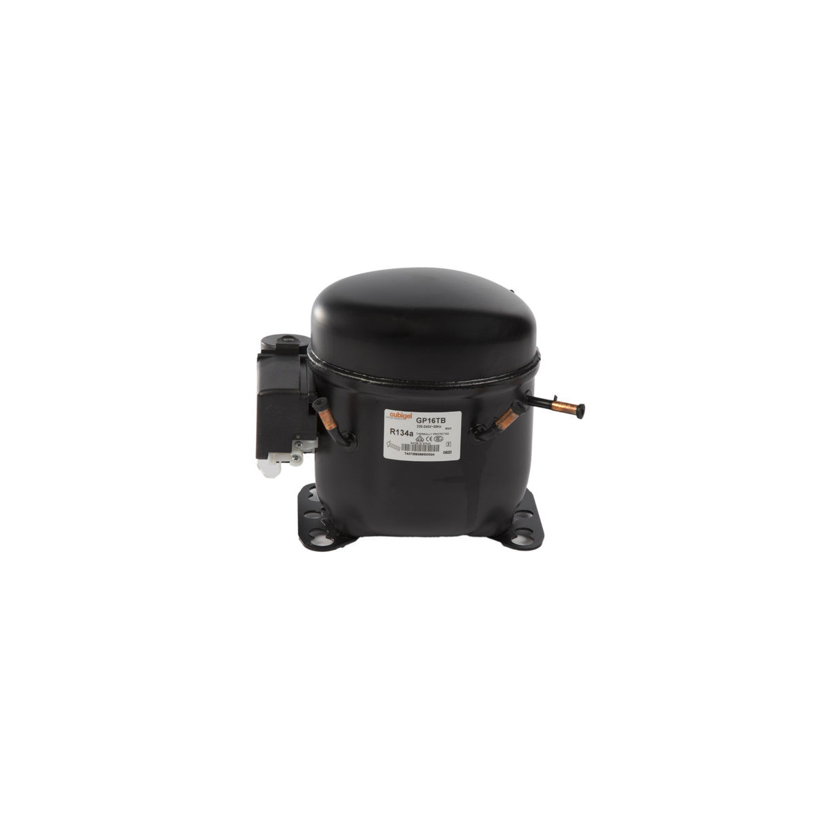 Compresor hermético | compatible con CUBIGEL-HUAYI | Calidad OEM | Codigo fabricante | Modelo GP16TB HBP R134a