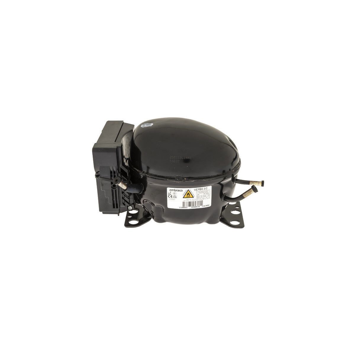 Compresor hermético EMBRACO inverter | compatible con STANDARD | Calidad Original | Codigo fabricante 277398 | Modelo VEMB11C + SHEDA L