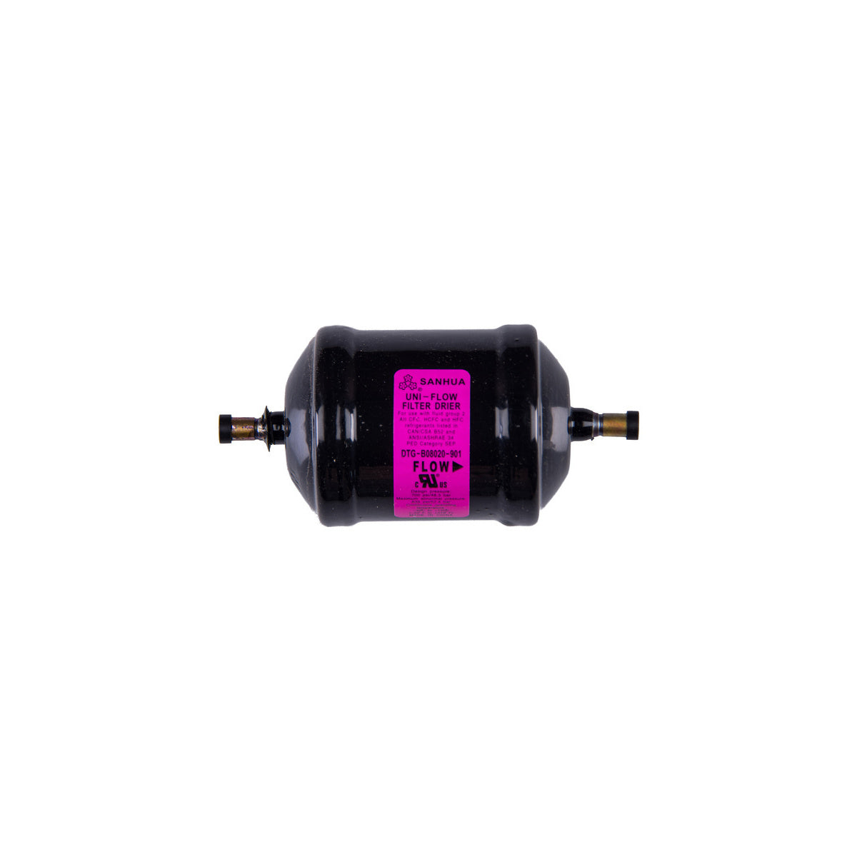 Filtro deshidratador unidireccional molecular | compatible con SANHUA | Calidad OEM | Codigo fabricante DTG30029 | Para modelos DTG-B080