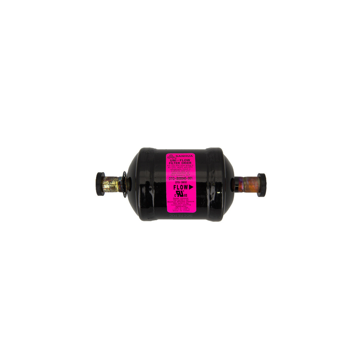 Filtro deshidratador unidireccional molecular | compatible con SANHUA | Calidad OEM | Codigo fabricante DTG30033 | Para modelos DTG-B080
