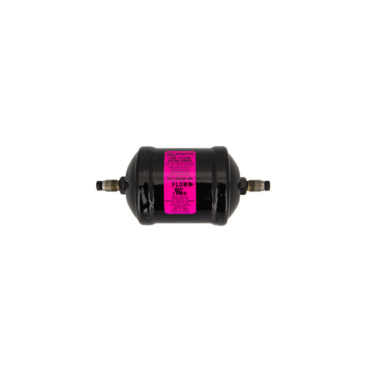 Filtro deshidratador unidireccional molecular | compatible con SANHUA | Calidad OEM | Codigo fabricante DTG30005 | Para modelos DTG-B08