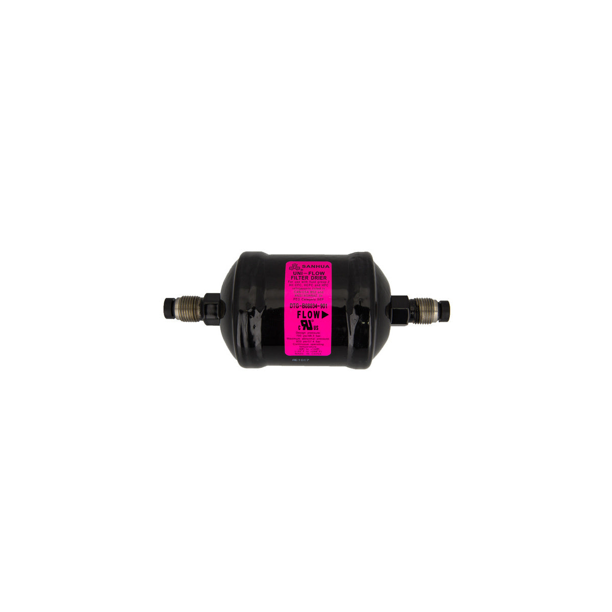 Filtro deshidratador unidireccional molecular | compatible con SANHUA | Calidad OEM | Codigo fabricante DTG30006 | Para modelos DTG-B080