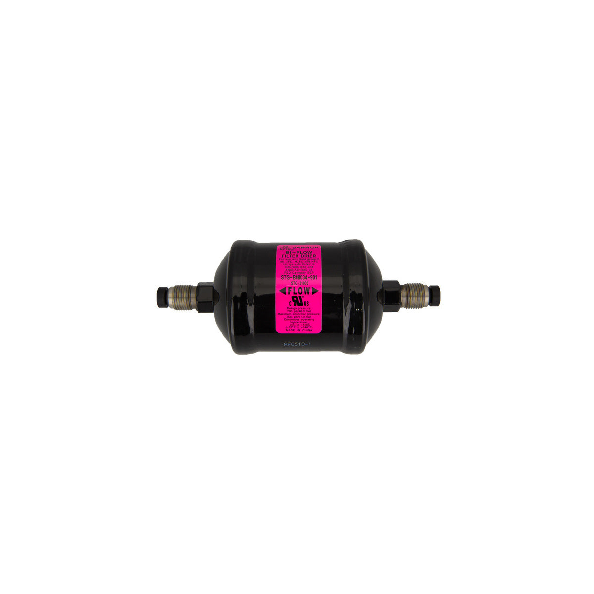 Filtro deshidratador bidireccional molecular | compatible con SANHUA | Calidad OEM | Codigo fabricante STG31005 | 131 cm/3 3/8"x3/8" Ros