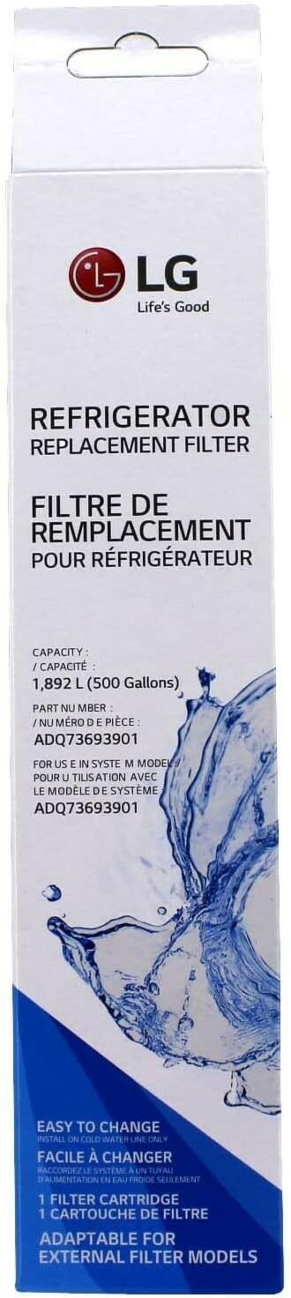 Filtro de Agua Compatible con LG ADQ73693901 FSS-002 – Repuesto para Frigorífico Americano