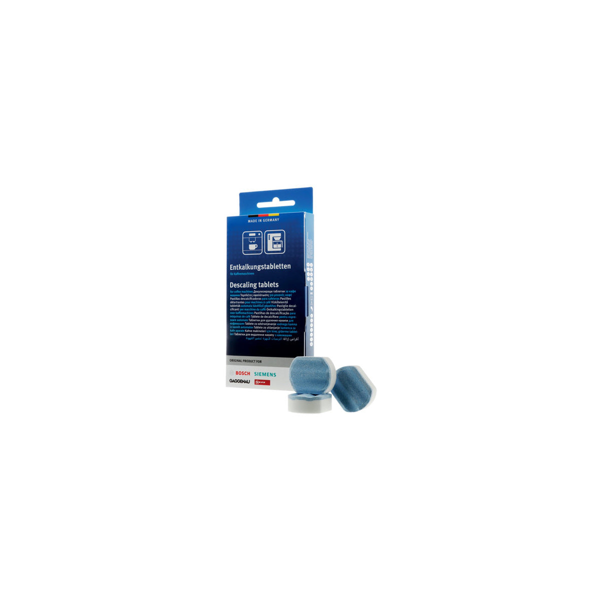Pastillas descalcificadoras cafeteras descalcificador | compatible con BOSCH | Calidad Original | Codigo fabricante | Para modelos CL9TX