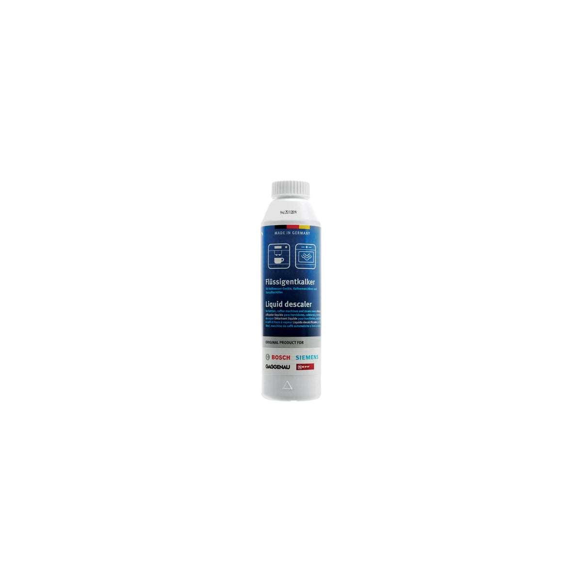 Líquido descalcificador cafeteras hervidores hornos de vapor | compatible con BOSCH | Calidad Original | Codigo fabricante | Para model