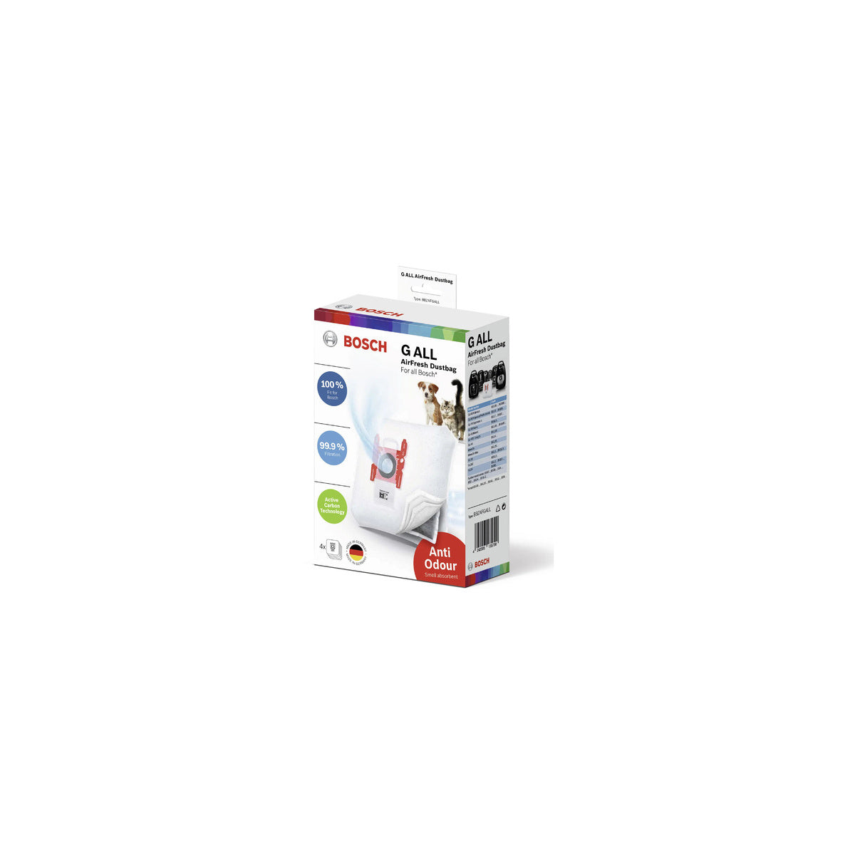 Bolsa aspirador | compatible con BOSCH | Calidad Original | Codigo fabricante 17002915 | Para modelos BGLS4HYG2/01
