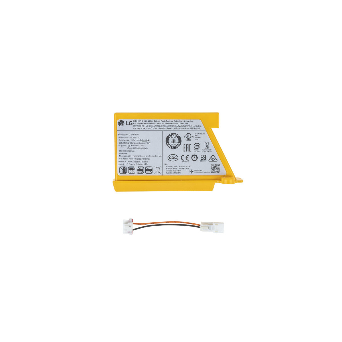 Bateria litio recargable Robot aspirador | compatible con LG | Calidad Original | Codigo fabricante AGM30061001 | Para modelos HOMBOTL77
