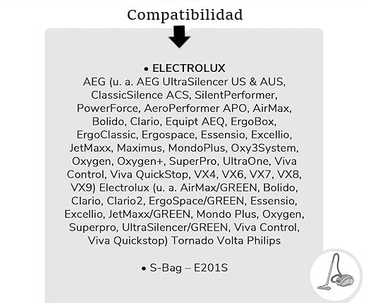 Pack de 4 Bolsas para Aspiradora en Microfibra Compatibles con Philips, AEG