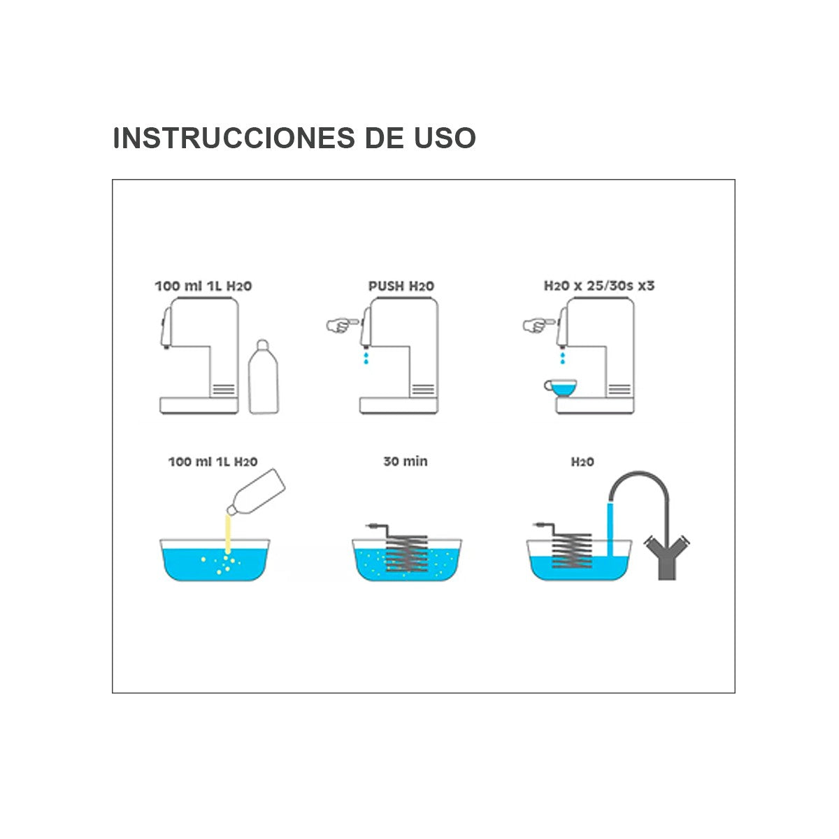 Descalcificador líquido máquinas de café botella 250 ml