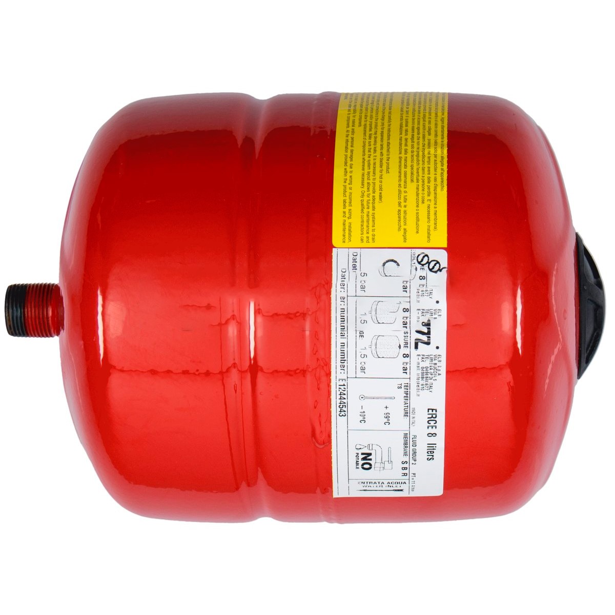 Vaso Expansión Caldera Universal 8 litros Diámetro 205mm