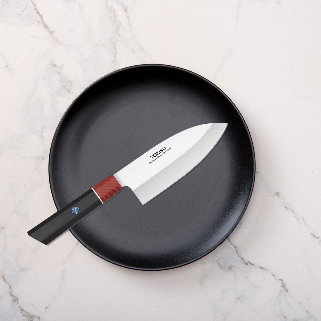 Cuchillo Cocina Profesional  TOKYSU - Cuchillos Cocina Japones DEBA de Acero Inoxidable de 67 capas  16 cm -  Mango G10