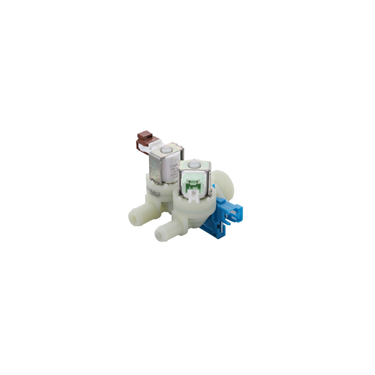 Electrovalvula dos vías lavadora | compatible con AEG | Calidad Original | Codigo fabricante 8074876395 | Para modelos L6FBI824U L6FBE7