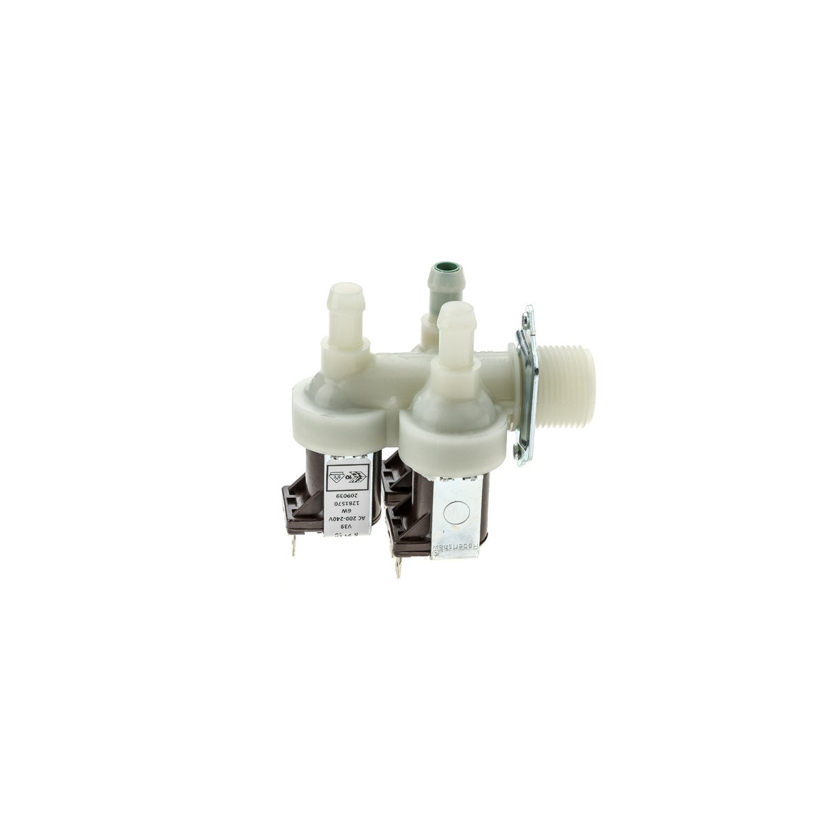 Electroválvula lavadora | compatible con MIELE | Calidad Adaptable | Codigo fabricante 1678013 | 3 vías salida 90º