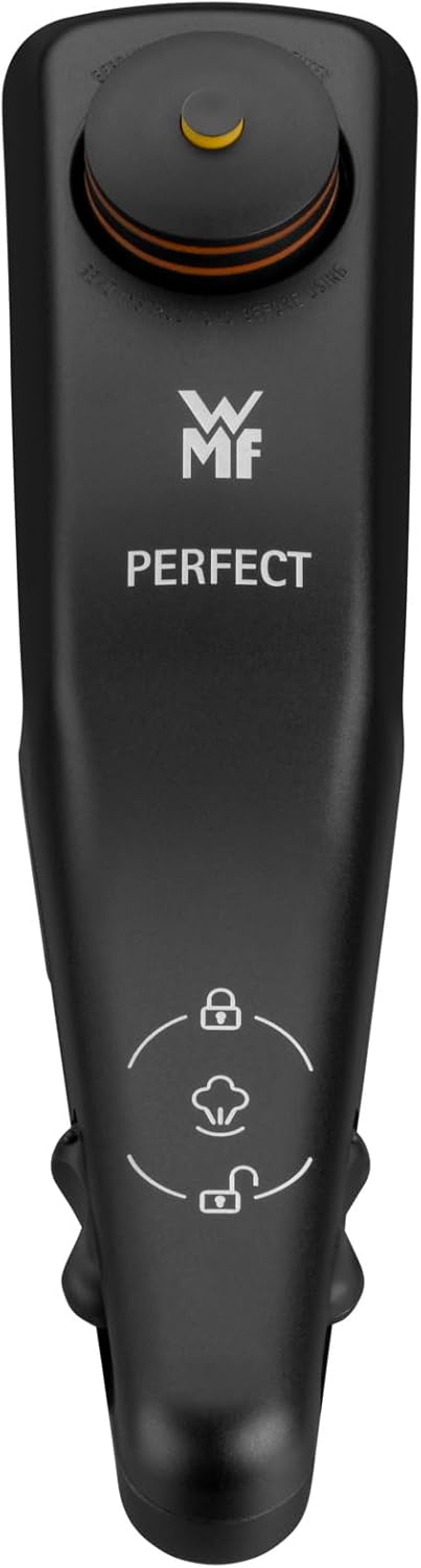 Recamania - WMF Perfect Mango de Tapa para Olla Rápida de 2,5L - 8,5L, Negro.