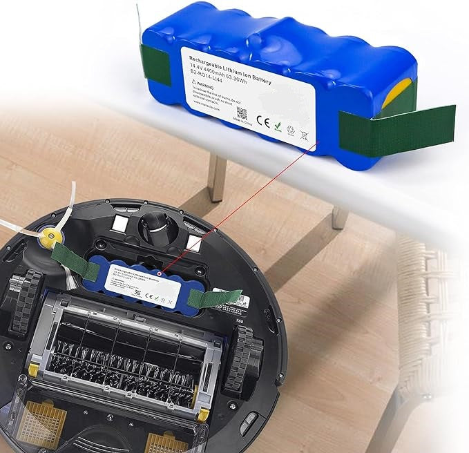 Batería de Litio 4400mAh para iRobot Roomba Series 500 600 700 800