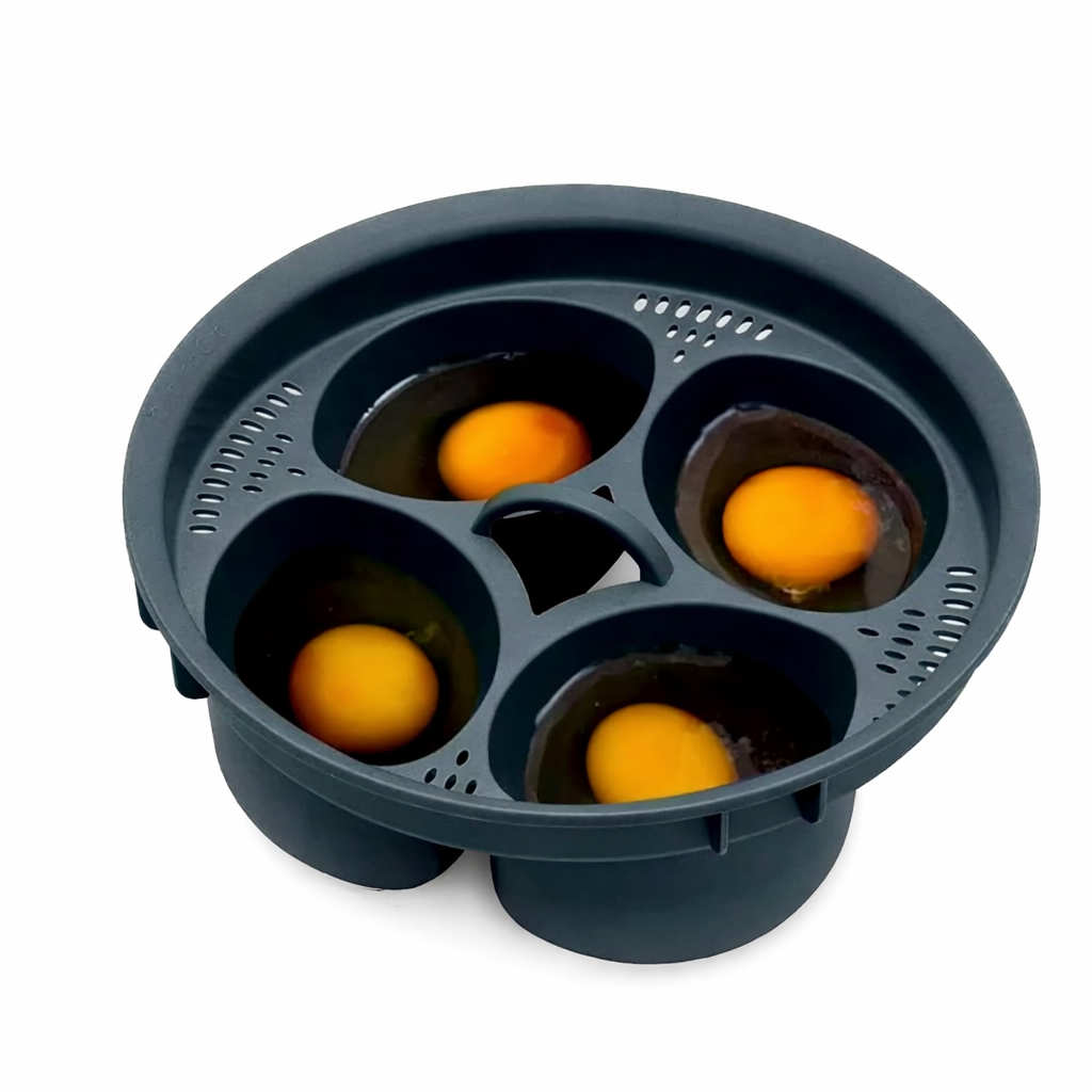 Cocedor de Huevos Compatible Thermomix TM7 TM6 TM5 TM31 – Accesorio para Cocinar hasta 4 Huevos
