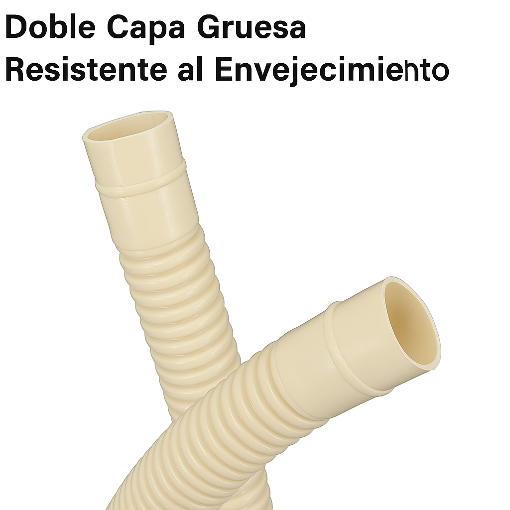 Tubo Drenaje Aire Acondicionado 2m, Doble Capa