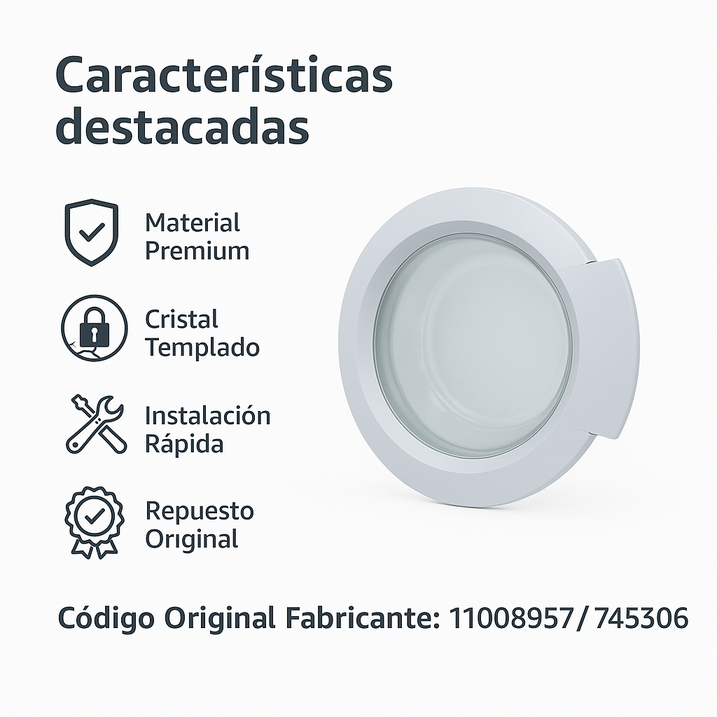 Puerta Completa Lavadora BALAY 3TS863E05 3TS85302 11008957
