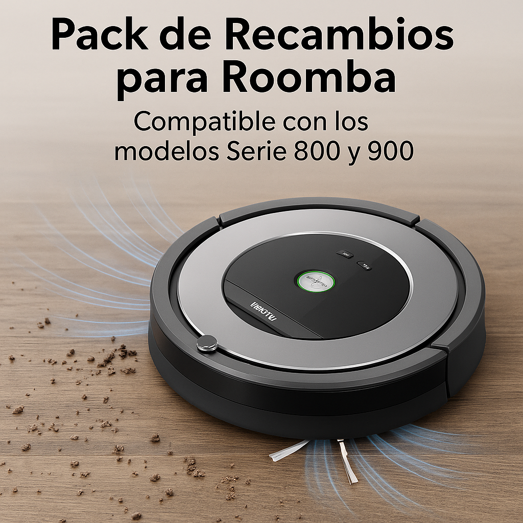 Pack Recambios ROOMBA SERIE 800 900 Filtros Cepillos Rodillos