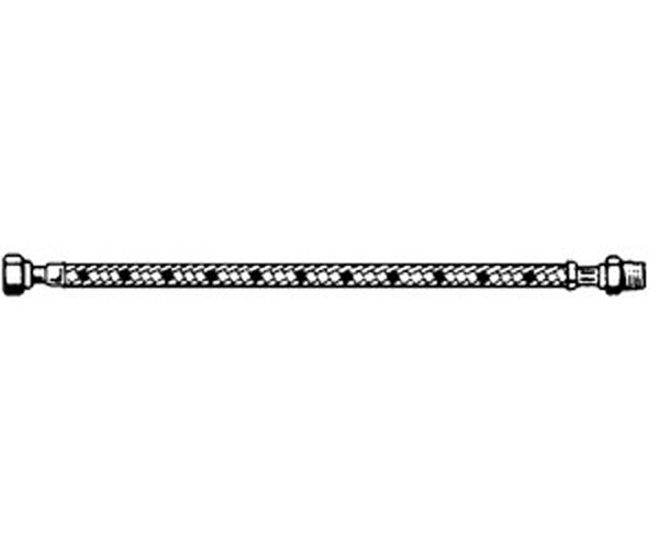 Latiguillo flexible gasóleo recto 1/4" M x 3/8" H long. 300 mm