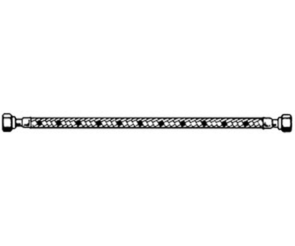 Latiguillo flexible gasóleo recto 1/4" H x 1/4" H long. 800 mm
