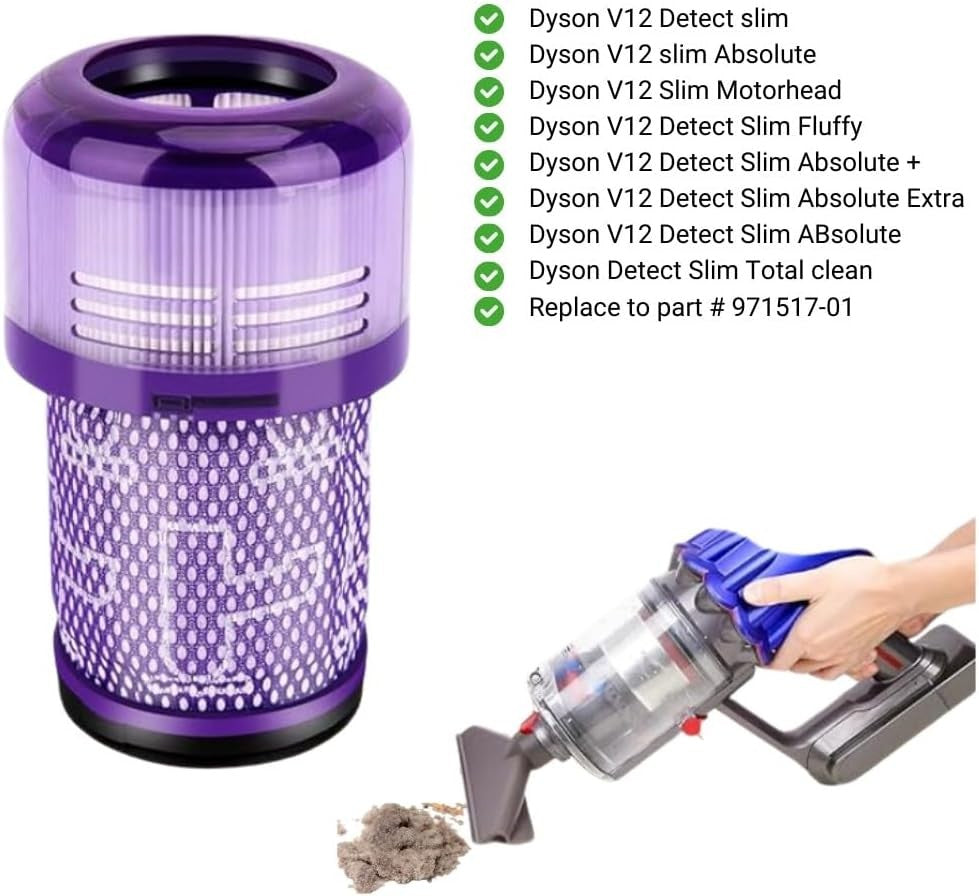 3 Filtros HEPA Compatibles Con Aspiradora Dyson V12