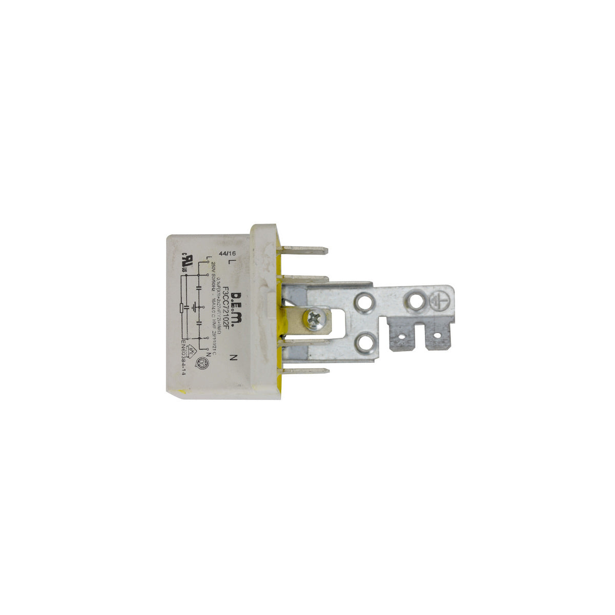 Condensador Trabajo Permanente Lavadora Universal 0,1 MF F3CF72102L