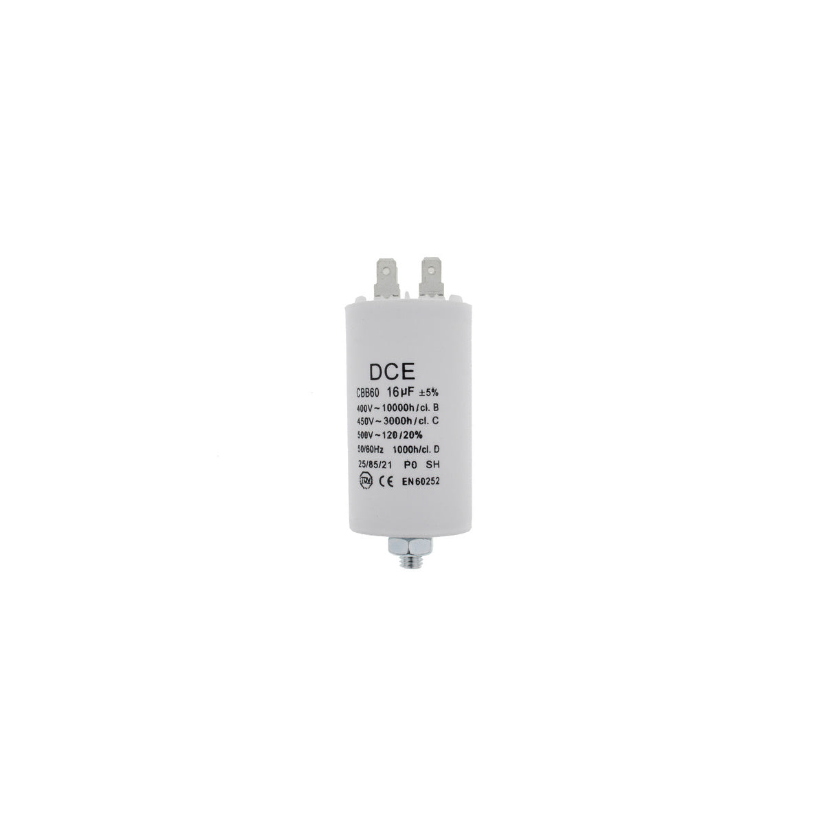 Condensador Trabajo Permanente UNIVERSAL 16,0MF 450V
